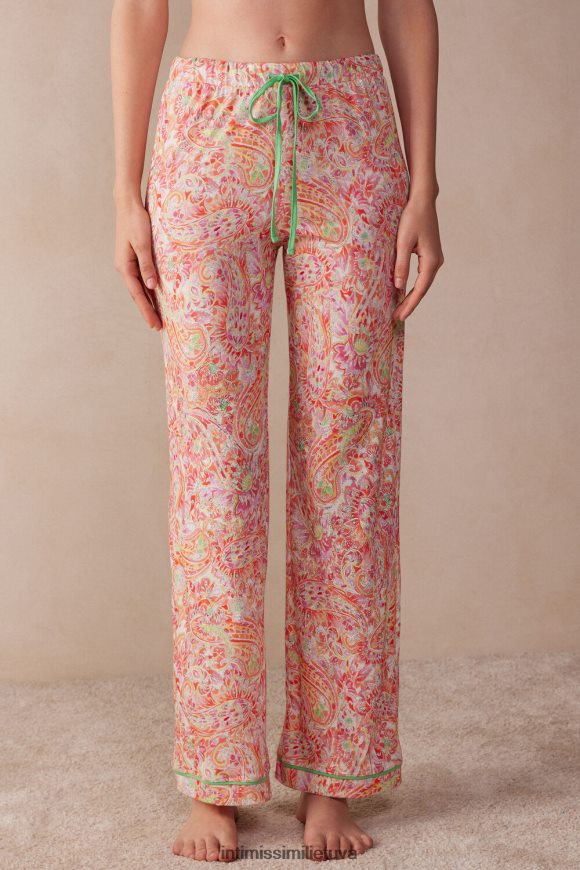 moterys vasaros kašmyro raštas vasaros kelionė itin gaivios supima medvilninės kelnės Intimissimi drabužiai 248BPB1515