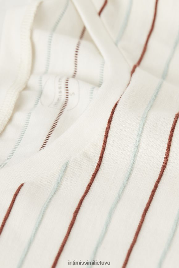 moterys Rygos prieskonių sodas prieskonių sodas trumpomis rankovėmis medvilninis viršus Intimissimi drabužiai 248BPB1627