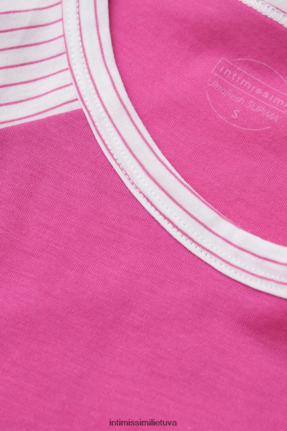 moterys Valentino rožinė braškių pieno kokteilis ultrafresh supima medvilnės liemenės viršus Intimissimi drabužiai 248BPB1540