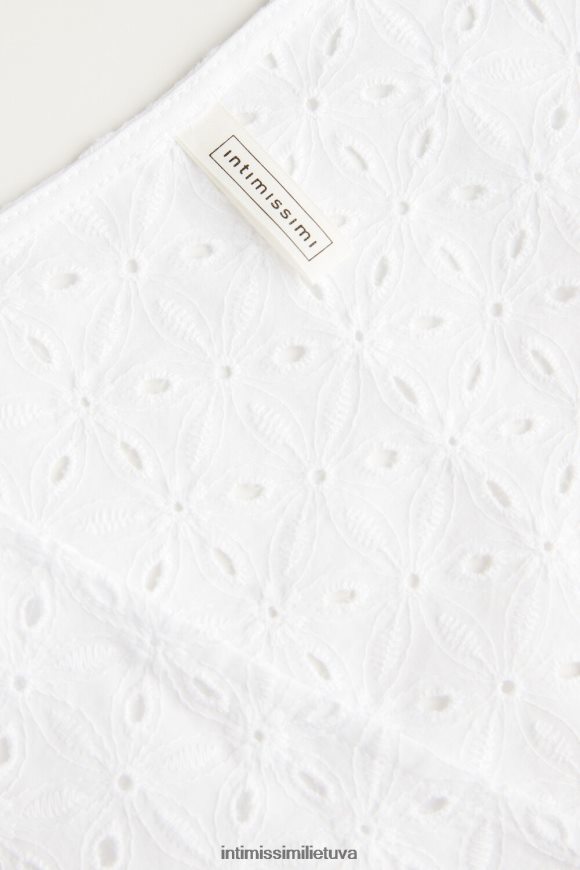 moterys baltas Hello sunshine wrap-over sangallo spalvos Intimissimi drabužiai 248BPB1529