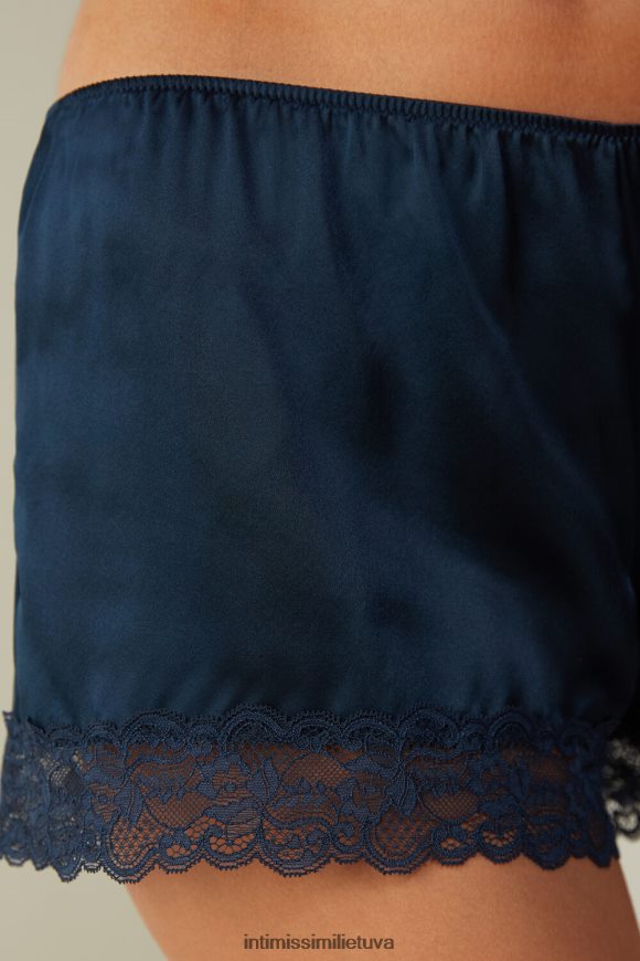 moterys intensyvi mėlyna šilkiniai šortai Intimissimi drabužiai 248BPB1667