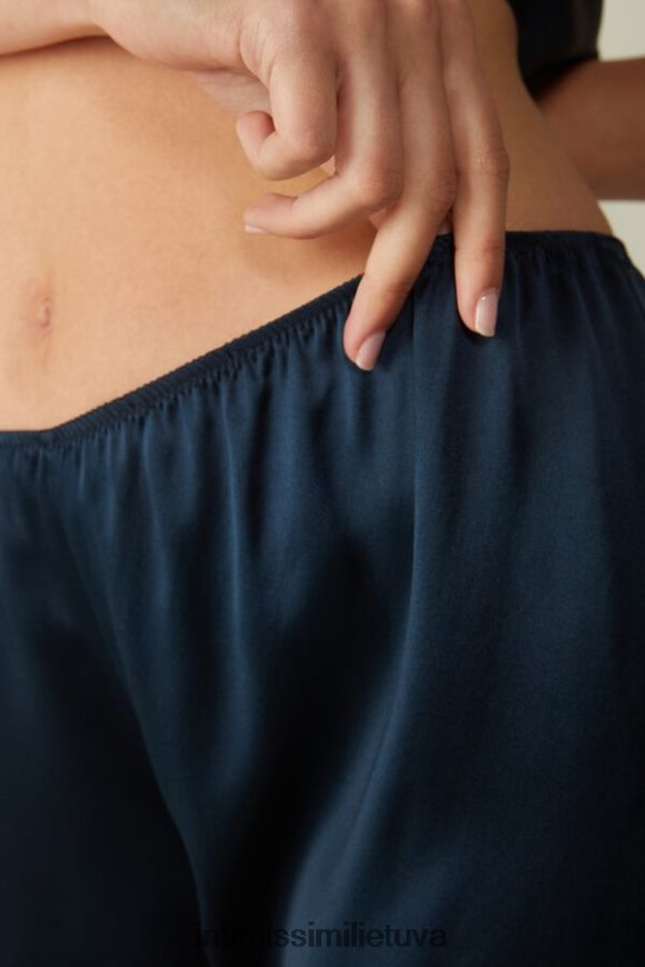 moterys intensyvi mėlyna švelnūs šilko-satino šortai Intimissimi drabužiai 248BPB1642
