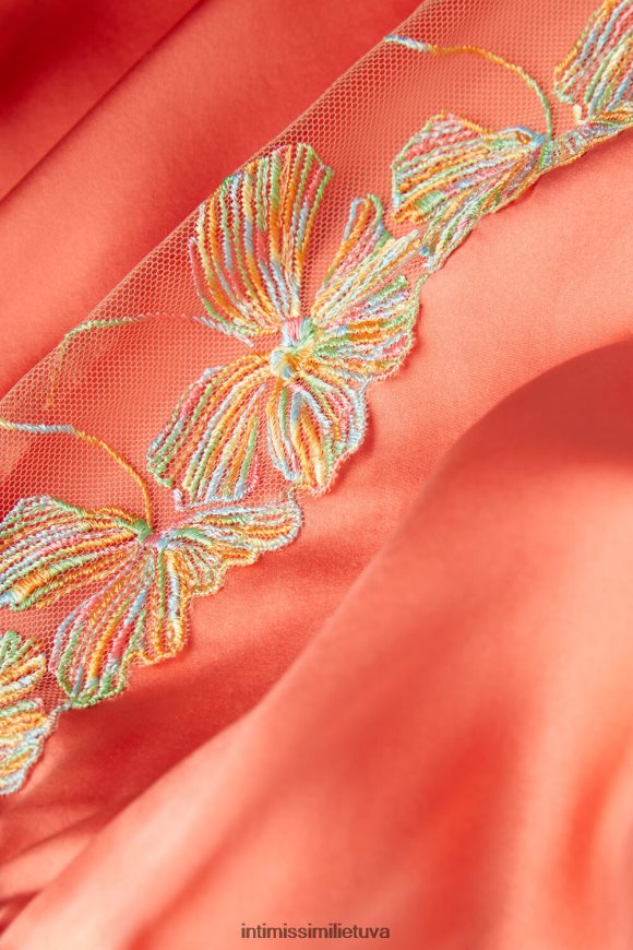 moterys koralų raudonumo saldainių spalvų šilkiniai šortai Intimissimi drabužiai 248BPB1519