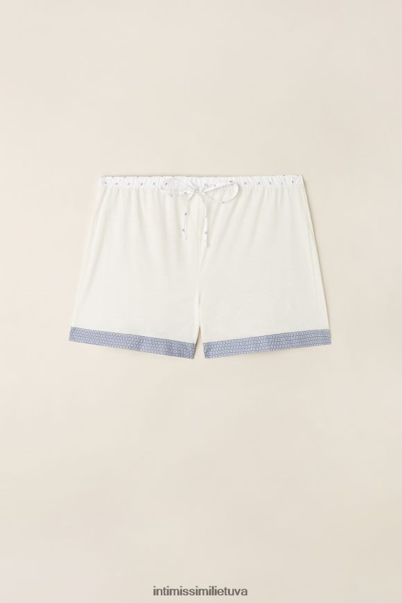 moterys milteliai balti santorini view itin švieži supima medvilniniai šortai Intimissimi drabužiai 248BPB1510