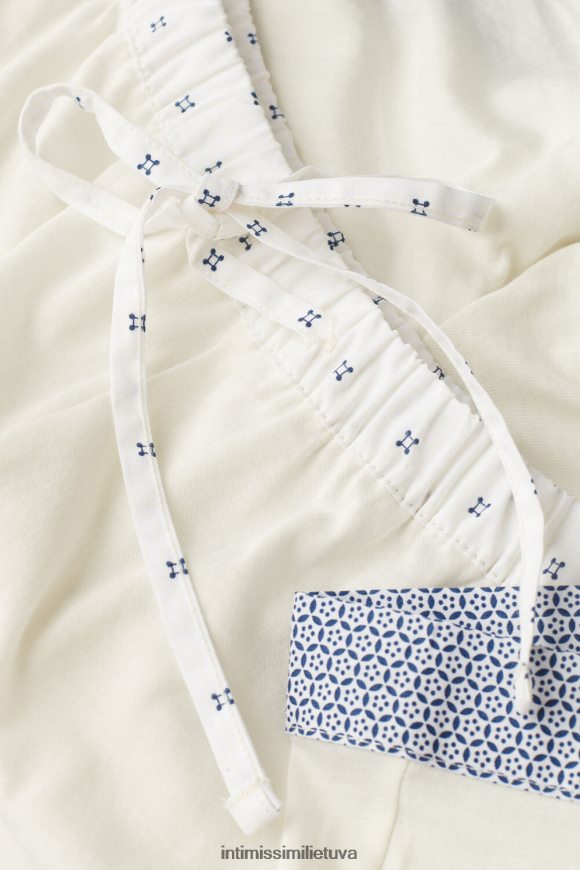 moterys milteliai balti santorini view itin švieži supima medvilniniai šortai Intimissimi drabužiai 248BPB1510