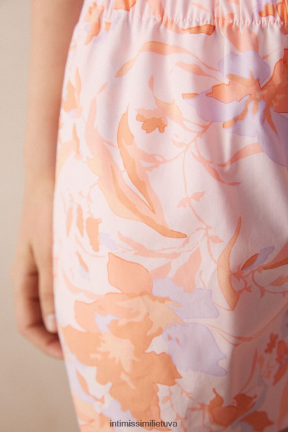 moterys rainelės atspaudas vilkdalgių ir abrikosų medvilniniai šortai Intimissimi drabužiai 248BPB1520