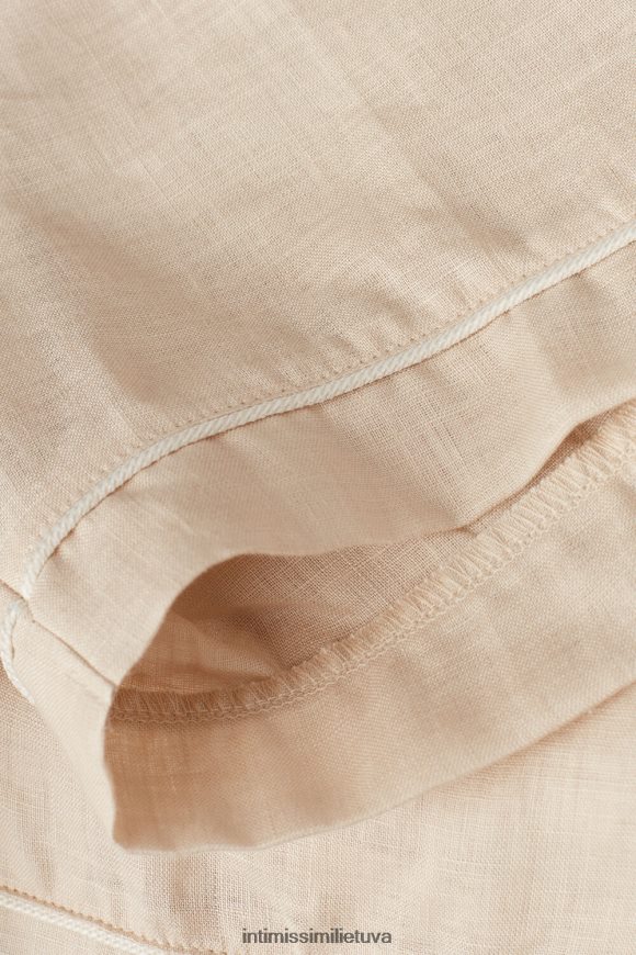 moterys smėlio spalvos virvė jachtos naktiniai lininiai šortai Intimissimi drabužiai 248BPB1524