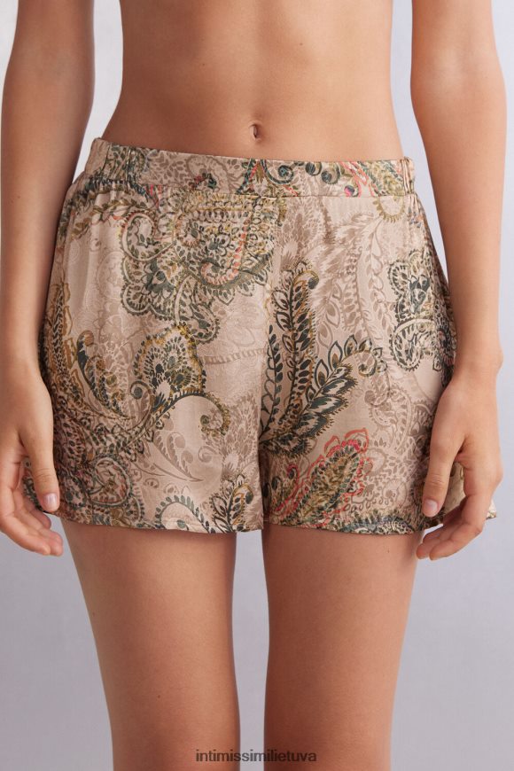 moterys šv.auksinė deivė aukso deivės viskozės satino šortai Intimissimi drabužiai 248BPB1491