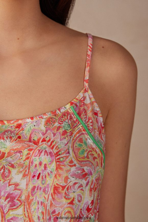 moterys vasaros kašmyro raštas Summer travel ultrafresh supima medvilninis viršus Intimissimi drabužiai 248BPB1279