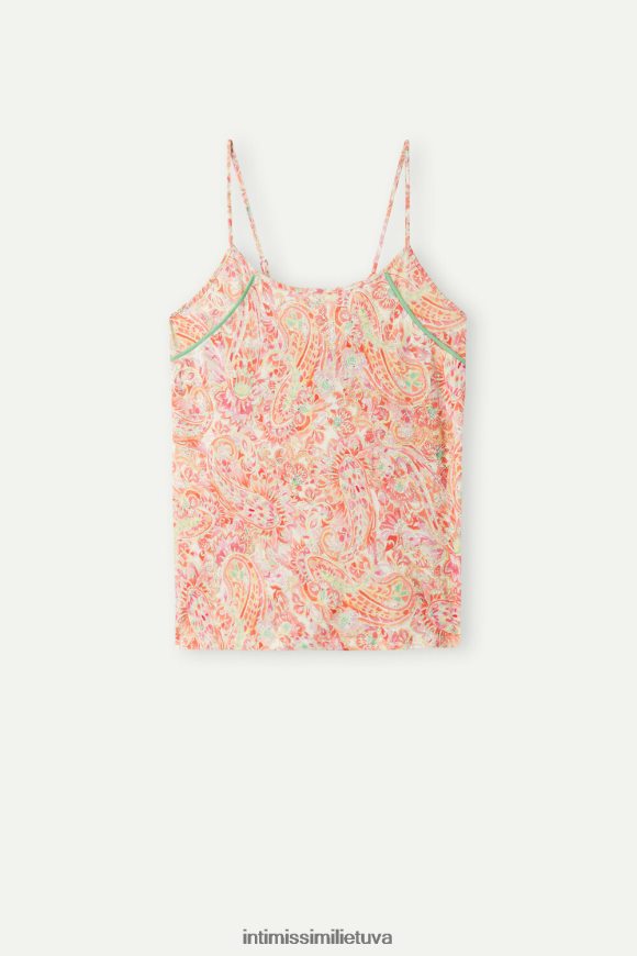 moterys vasaros kašmyro raštas Summer travel ultrafresh supima medvilninis viršus Intimissimi drabužiai 248BPB1279