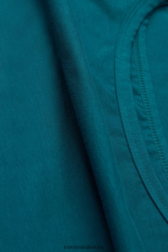 moterys žalsvai mėlyna Natūralios medvilnės viršutinė juostelė Intimissimi drabužiai 248BPB1270