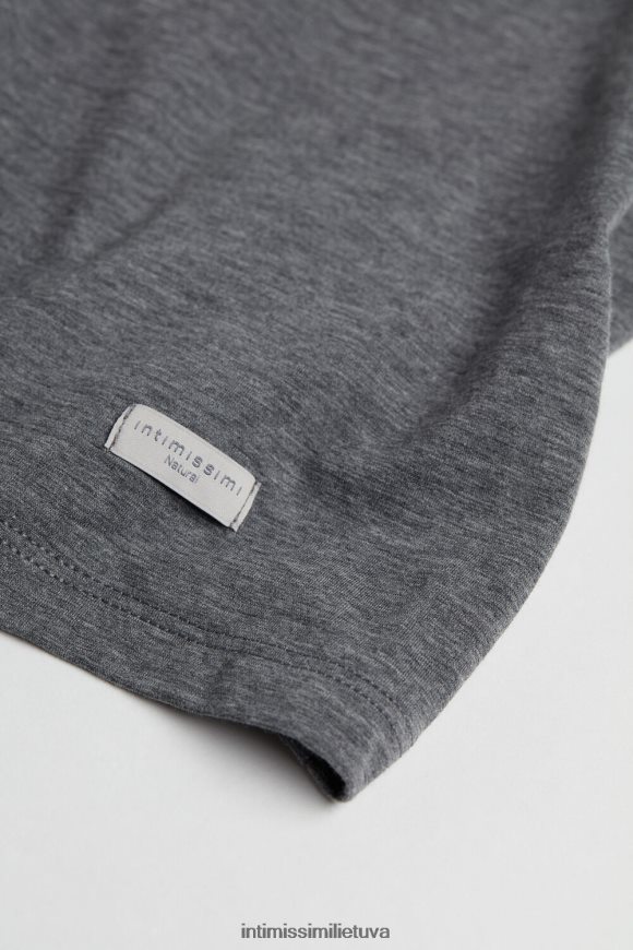 moterys debesų pilkos spalvos mišinys Natūralios medvilnės viršutinė juostelė Intimissimi drabužiai 248BPB1409