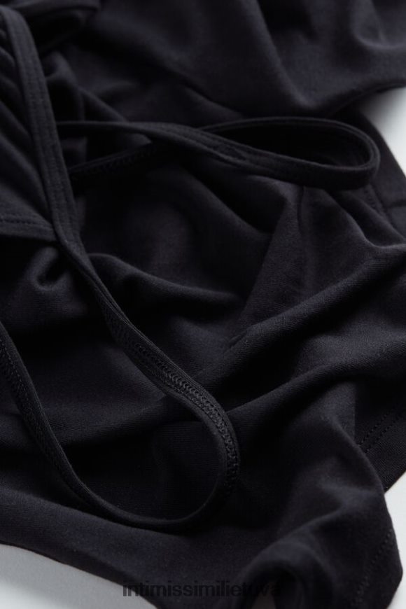 moterys juodas modalinis viršus Intimissimi drabužiai 248BPB1468