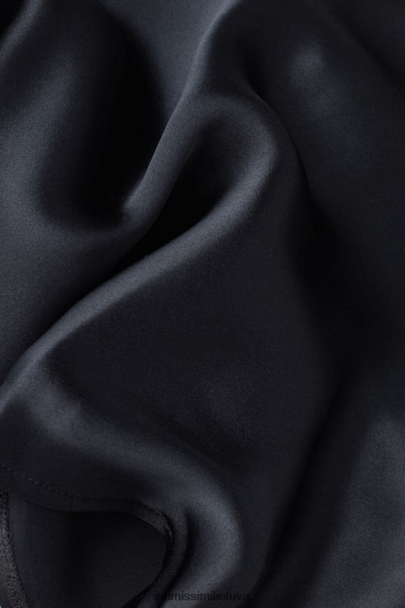 moterys juodas trumpas šilkinis kamzolis Intimissimi drabužiai 248BPB1320