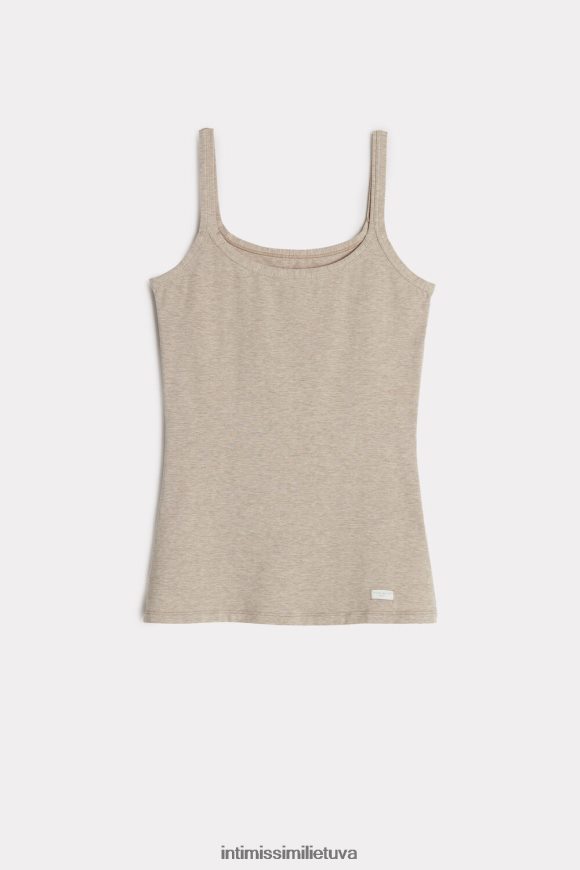 moterys natūralus mišinys Natūralios medvilnės viršutinė juostelė Intimissimi drabužiai 248BPB1441