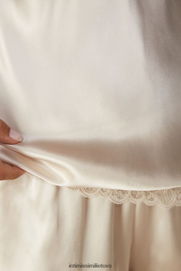 moterys rožinis šilkas nėrinių ir šilko viršus Intimissimi drabužiai 248BPB1477