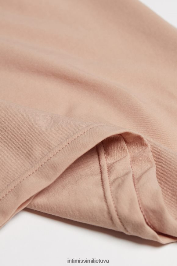 moterys švelnus smėlio spalvos itin lengvas supima medvilninis viršus Intimissimi drabužiai 248BPB1411