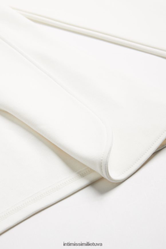 moterys milteliai balti medvilninis interlock kardiganas ilgomis rankovėmis Intimissimi drabužiai 248BPB1413