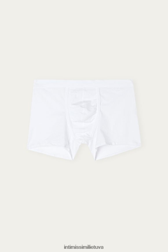 vyrų baltas natūralūs šviežios supimos medvilnės boksai Intimissimi apatinis trikotažas 248BPB49