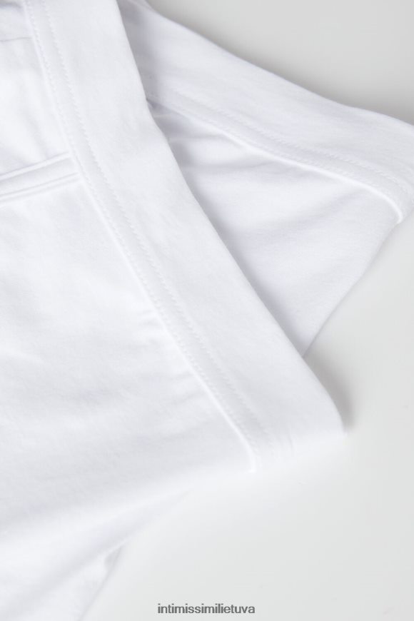 vyrų baltas natūralūs šviežios supimos medvilnės boksai Intimissimi apatinis trikotažas 248BPB49