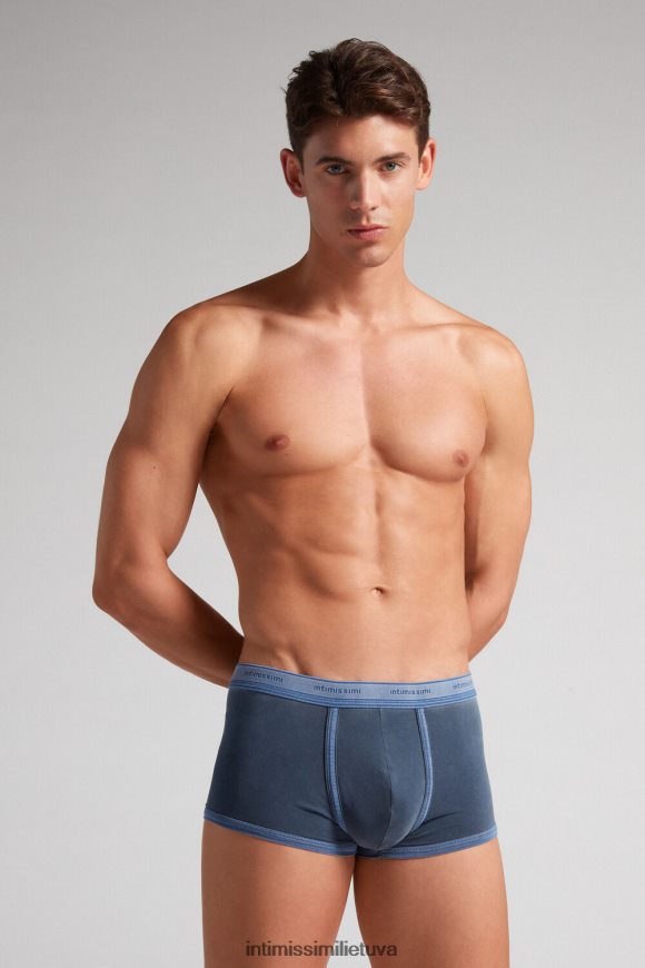 vyrų blu gas del natūralūs šviežios supima medvilnės boksai su logotipu Intimissimi apatinis trikotažas 248BPB6