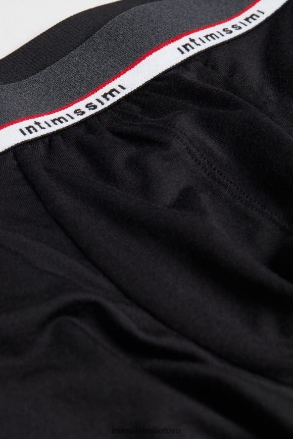 vyrų juodas mikromodaliniai boksininkai Intimissimi apatinis trikotažas 248BPB137