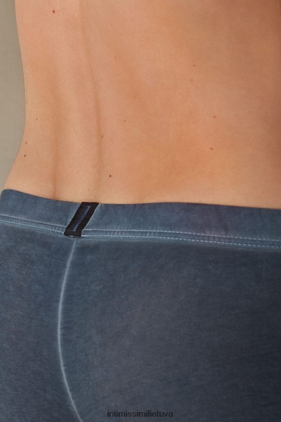 vyrų tamsiai mėlyna natūralūs šviežios supimos medvilnės boksai Intimissimi apatinis trikotažas 248BPB73