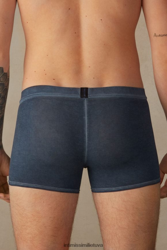 vyrų tamsiai mėlyna natūralūs šviežios supimos medvilnės boksai Intimissimi apatinis trikotažas 248BPB73