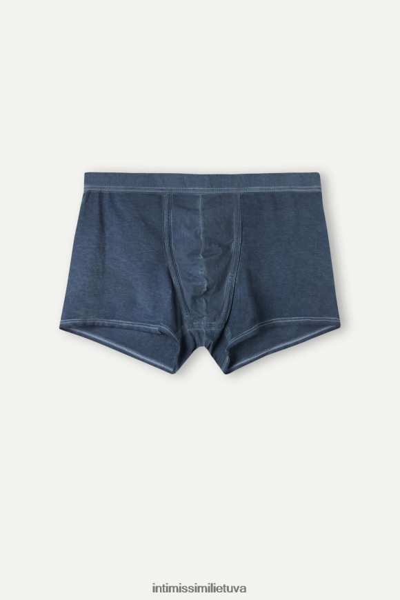 vyrų tamsiai mėlyna natūralūs šviežios supimos medvilnės boksai Intimissimi apatinis trikotažas 248BPB73