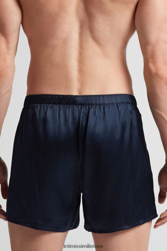 vyrų vidurnakčio mėlyna šilko boksininkai Intimissimi apatinis trikotažas 248BPB89