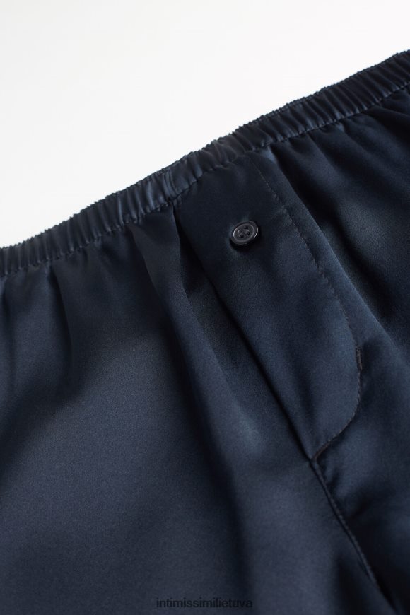 vyrų vidurnakčio mėlyna šilko boksininkai Intimissimi apatinis trikotažas 248BPB89