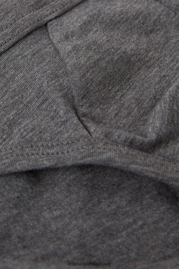 vyrų anglies pilkas melanžas žemo aukščio tamprios supimos medvilninės kelnaitės Intimissimi apatinis trikotažas 248BPB53
