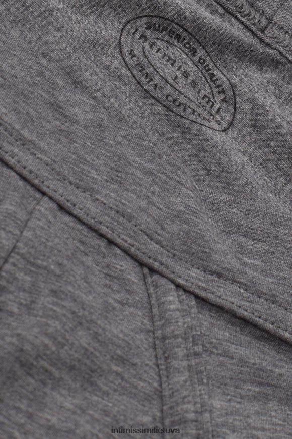 vyrų anglies pilkas melanžas natūralios šviežios supimos medvilnės kelnaitės Intimissimi apatinis trikotažas 248BPB30