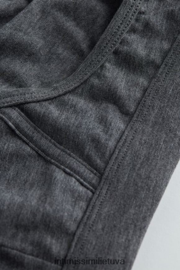 vyrų anglies pilkas melanžas supima medvilninės kelnaitės Intimissimi apatinis trikotažas 248BPB139