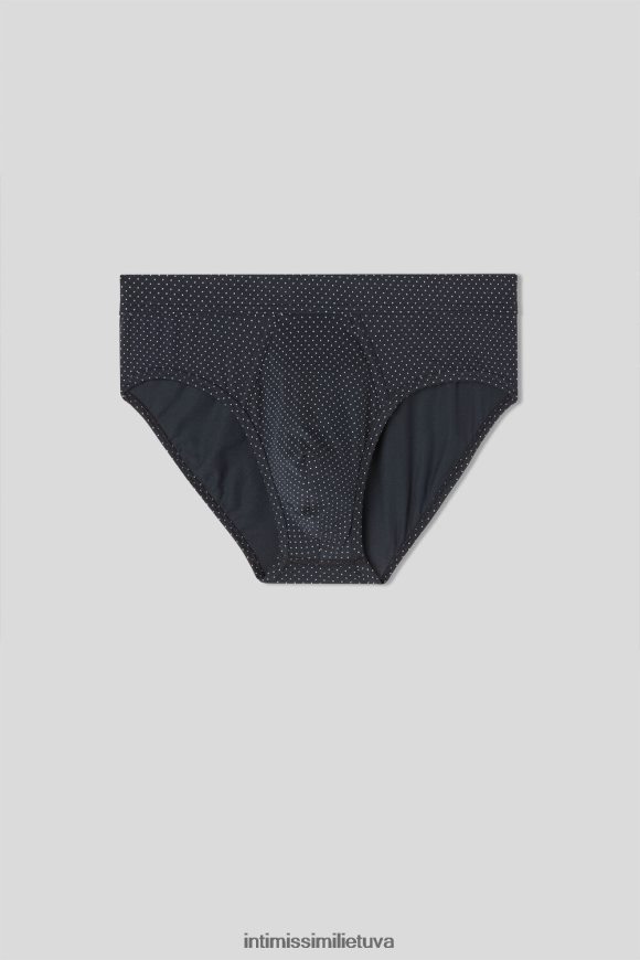 vyrų blu notte st.pois bianco natūralios šviežios supima mikro taškuotos medvilnės kelnaitės Intimissimi apatinis trikotažas 248BPB5