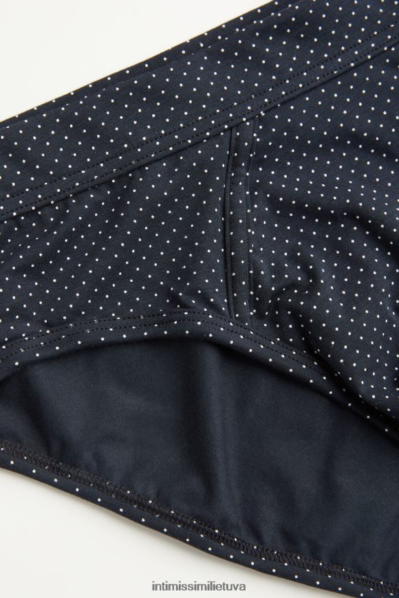 vyrų blu notte st.pois bianco natūralios šviežios supima mikro taškuotos medvilnės kelnaitės Intimissimi apatinis trikotažas 248BPB5