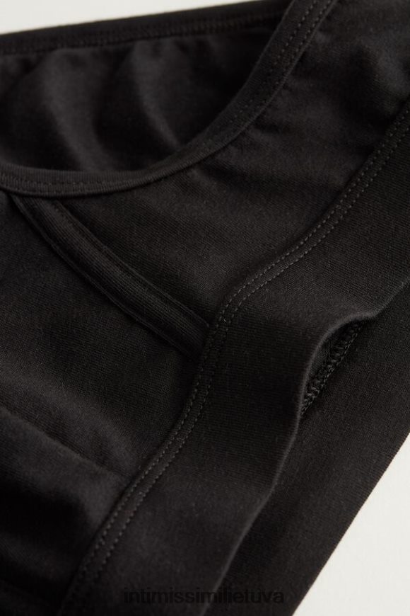 vyrų juodas supima medvilninės kelnaitės Intimissimi apatinis trikotažas 248BPB145