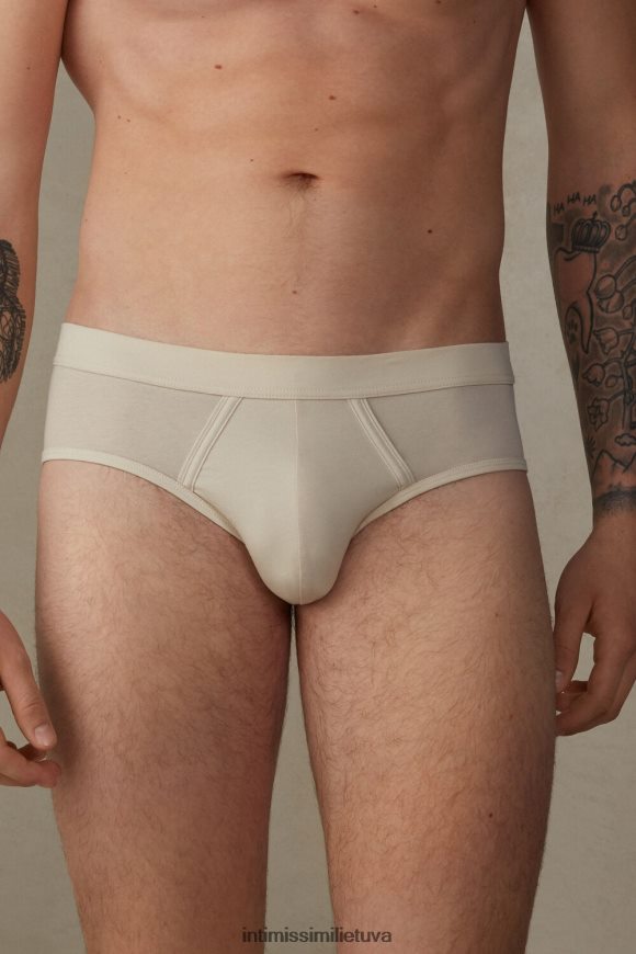 vyrų smėlio spalvos virvė natūralios šviežios supimos medvilnės kelnaitės Intimissimi apatinis trikotažas 248BPB77