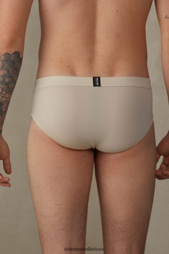 vyrų smėlio spalvos virvė natūralios šviežios supimos medvilnės kelnaitės Intimissimi apatinis trikotažas 248BPB77