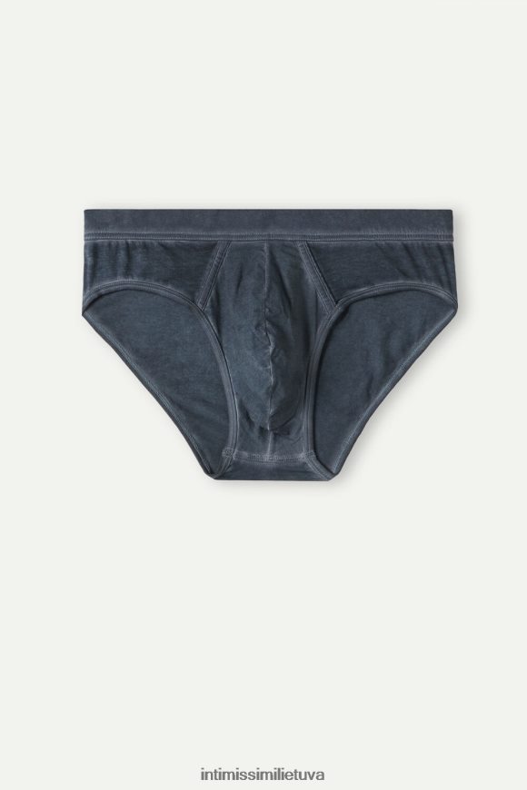 vyrų tamsiai mėlyna natūralios šviežios supimos medvilnės kelnaitės Intimissimi apatinis trikotažas 248BPB69