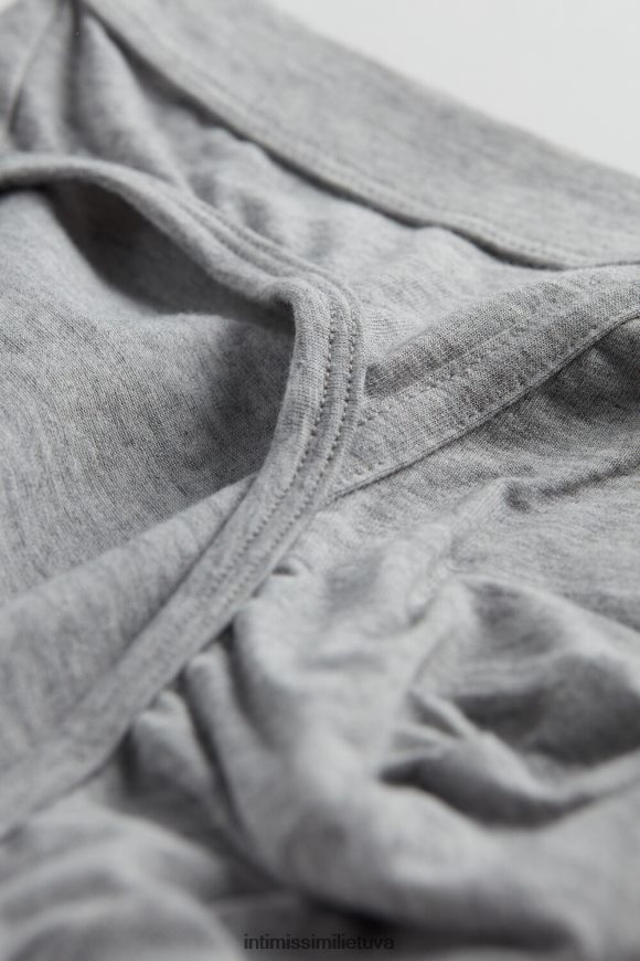 vyrų šviesiai pilkas melanžas supima medvilninės kelnaitės Intimissimi apatinis trikotažas 248BPB124