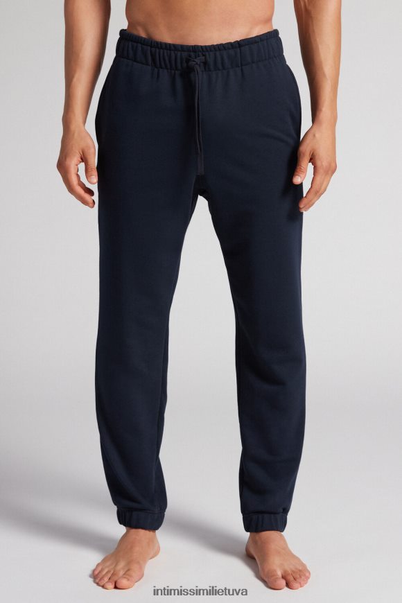 vyrų vidurnakčio mėlyna ilgos lengvos vilnos kelnes Intimissimi drabužiai 248BPB215