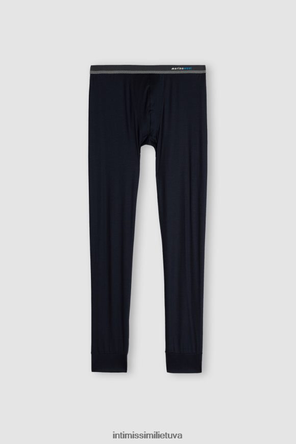vyrų vidurnakčio mėlyna merino vilnos antblauzdžiai Intimissimi drabužiai 248BPB245