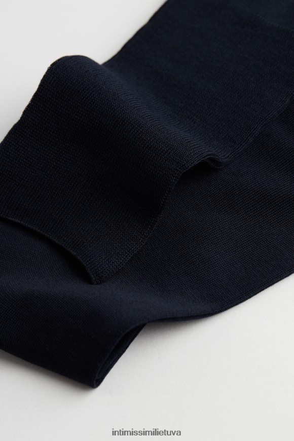 vyrų mėlyna ilgos satino medvilninės kojinės Intimissimi kojines 248BPB395