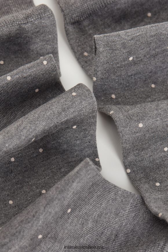 vyrų spausdinti anglies pilkos spalvos melanžą ilgos kojinės iš raštuotos Lisle medvilnės Intimissimi kojines 248BPB336