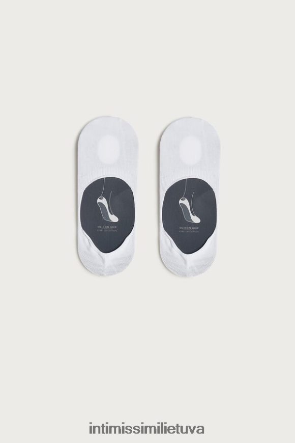 vyrų baltas tamprios medvilninės kojinės Intimissimi kojines 248BPB401