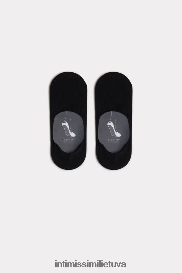 vyrų juodas tamprios medvilninės kojinės Intimissimi kojines 248BPB391