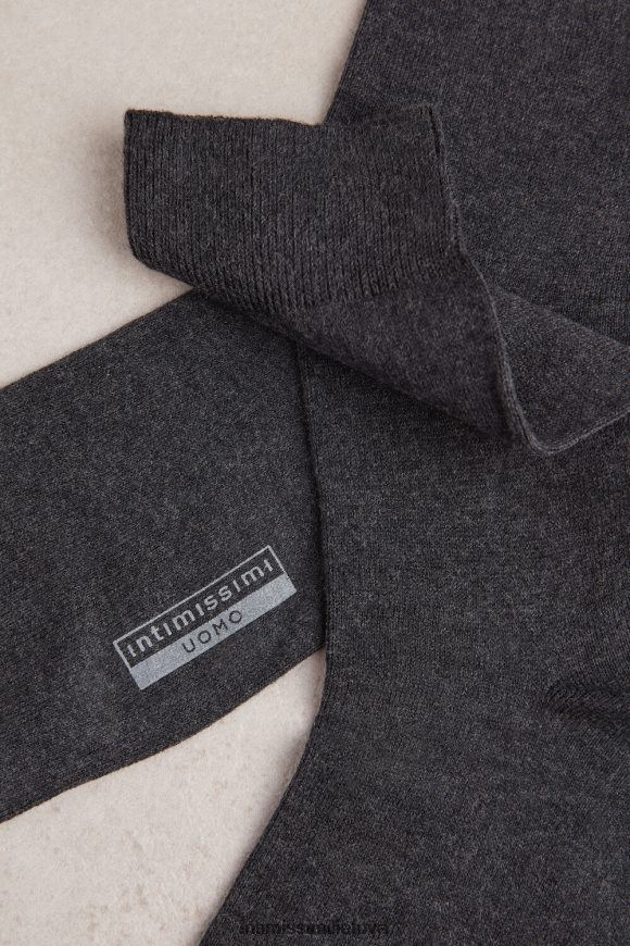 vyrų antracito pilkos spalvos mišinys trumpos šiltos medvilninės kojinės Intimissimi kojines 248BPB375