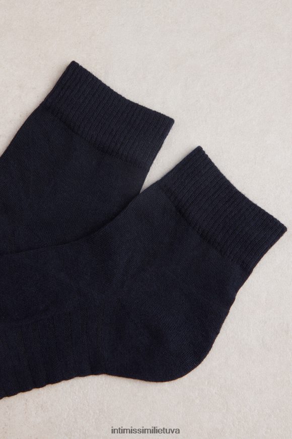 vyrų mėlyna itin trumpos kilpinės medvilninės kojinės Intimissimi kojines 248BPB368