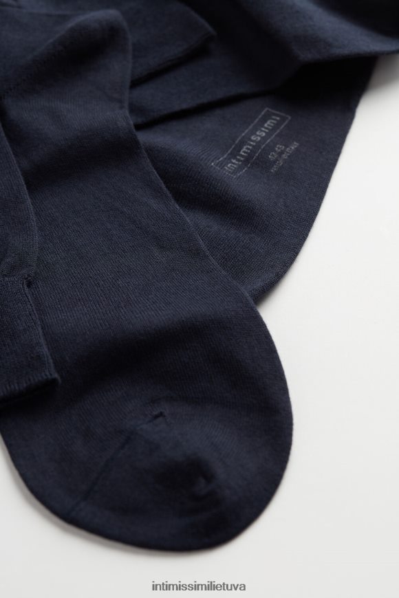 vyrų mėlyna trumpos kojinės iš medvilnės-šilko-kašmyro mišinio Intimissimi kojines 248BPB383